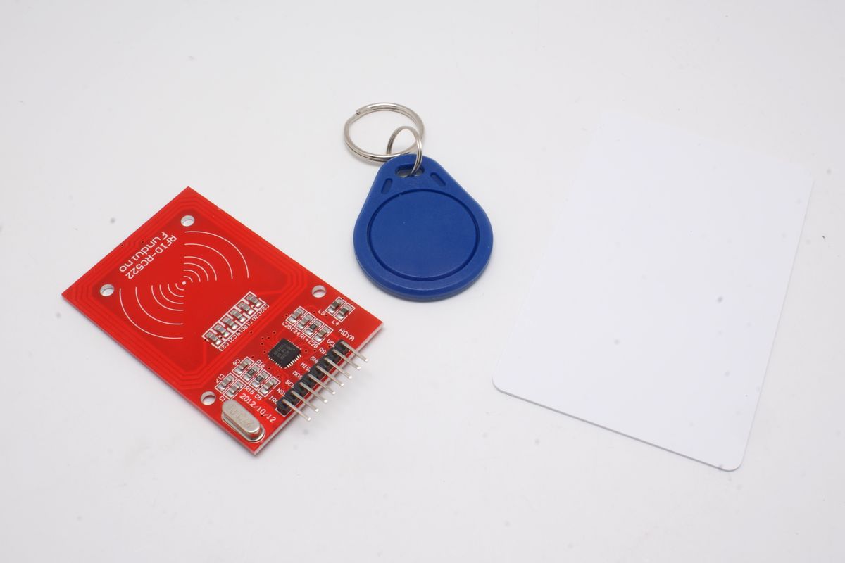 RC522 RFID 模組 ( 含 RFID RC522 模組、白卡、鑰匙圈)