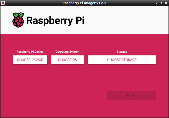 執行 rpi-imager